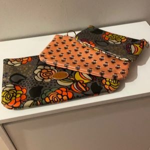 Fossil 3 pack Cosmetics Bags